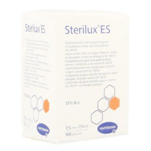 STERILUX ES 7,5x7,5cm 8l.nst. 100 p/s