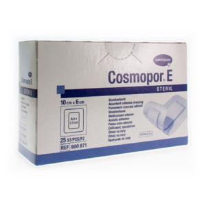 COSMOPOR E latexfree 10x6cm   25 p/s