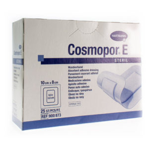 COSMOPOR E latexfree 10x8cm   25 p/s
