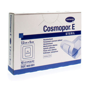 COSMOPOR E latexfree 7,2x5cm  10 p/s