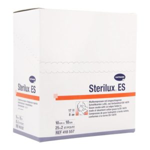 STERILUX ES 10x10cm 8l.st.    25x2 p/s