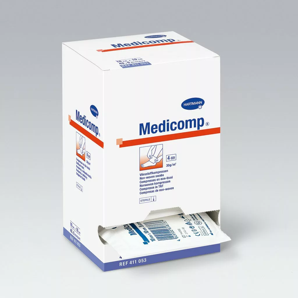 MEDICOMP 10x10cm 4l.st. 30x5 p/s