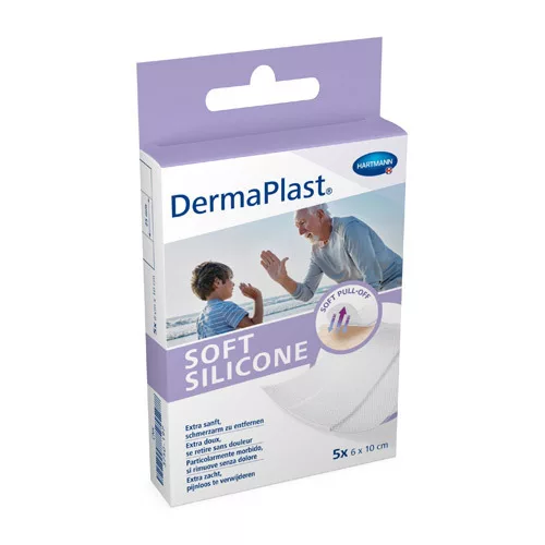 DERMAPLAST SOFT Silicon 6x10cm 5 p/s