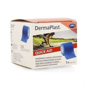 DERMAPLAST QuickAid 6cm x 2m,blauw    1 p/s