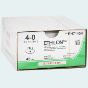 Ethilon hechtset, draad 45cm Ø 4-0, naald FS-2, steriel, per 36 stuks