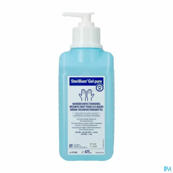 Sterillium Gel pure, 475 ml w.pump BE/EN