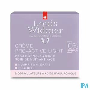 Widmer Nacht Cr Pro-active Light N/parf Pot 50ml