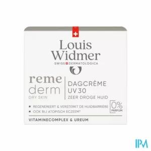 Widmer Remederm Dagcreme Uv30 N/parf Pot 50ml