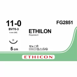 Ethilon 11-0 BV70-3 FG2851 12 stuks