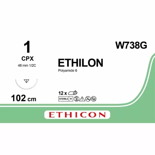 Ethilon 1 CPX W738G 12 stuks
