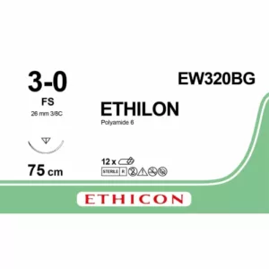 Ethilon 3-0 75cm FS EW320BG 12stuks