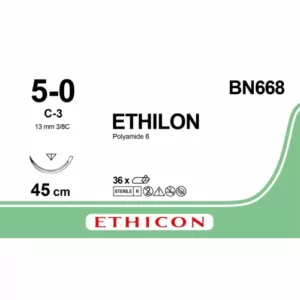 Ethilon 5-0 45 cm C-3 BN668 36 stuks