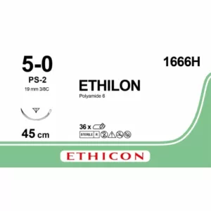 Ethilon 5-0 45 cm PS-2 1666H 36 stuks