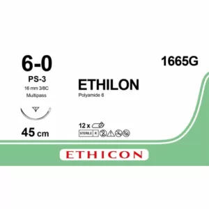 Ethilon 6-0 45 cm PS-3 1665G 12stuks