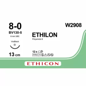 Ethilon 8-0 BV130-5 W2908 12 stuks