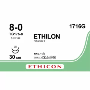 Ethilon 8-0 TG175-8 1716G 12 stuks