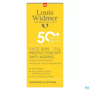 Widmer Face Sun Protection Anti-ageing 50+ Zonder Parfum 50ml