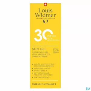 Widmer Sun Gel 30 Zonder Parfum 100ml