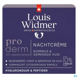 Widmer Proderm Nachtcrème Zonder Parfum 50ml