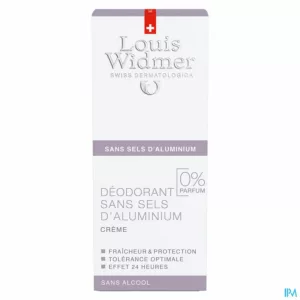 Widmer Deo Creme Zonder Aluminium N/parf 40ml