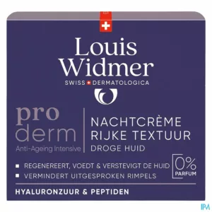 Widmer Proderm Nachtcrème Rijke Textuur Zonder Parfum 50ml
