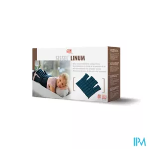 SISSEL® LINUM ANATOMIC - 36 x 38 cm - blauw Met lijnzaad gevuld warmtekussen