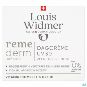 Widmer Remederm Dagcreme Uv30 N/parf Pot 50ml