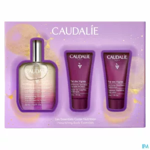 Caudalie Kerstset Moistur.oil Elixir 2024 3 Prod.