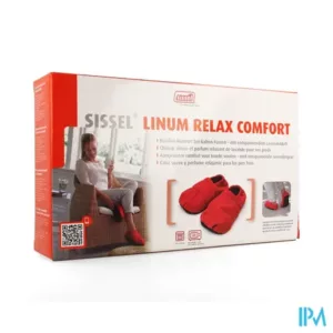 SISSEL® LINUM RELAX COMFORT - rood - 41-45 Natuurlijke warmtepantoffols met lijnzaadvulling Met ontspannende lavendelgeur