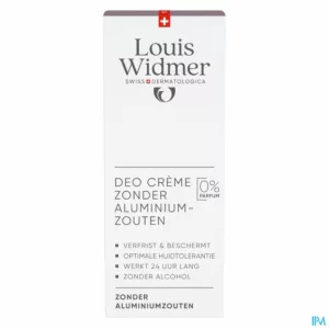 Widmer Deo Crème Zonder Aluminiumzouten Zonder Parfum 40ml