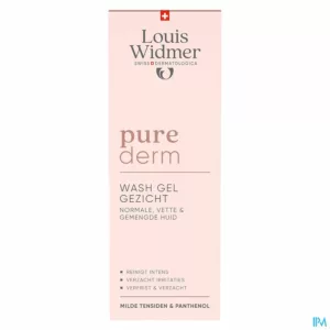 Widmer Purederm Wash Gel Gezicht 125ml