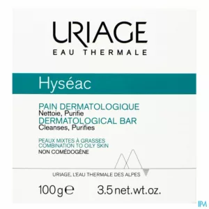 Uriage Hyseac Wasstuk Dermatolog. Zeep 100g