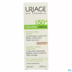 Uriage Hyseac 3-regul Glob.verz. Getint Ip50+ 40ml