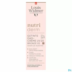 Widmer Nutriderm Getinte Dagcrème Uv 20 Bronze 02 Z Parfum 30ml