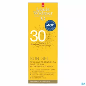 Widmer Sun Gel Ip30 Parf Tube 100ml