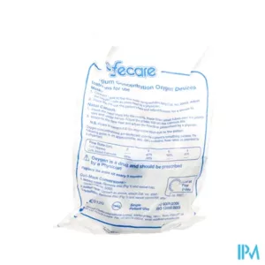 Lifecare zuurstofmasker met slang - voor volwassenen