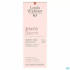 Widmer Purederm Wash Gel Gezicht Zonder Parfum 125ml