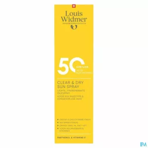 Widmer Clear & Dry Sun Spray 50 200ml
