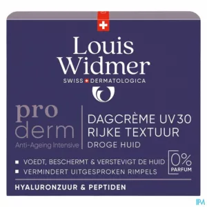 Widmer Proderm Dagcrème Uv 30 Rijke Textuur Zonder Parfum 50ml