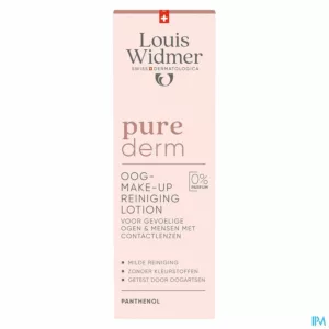 Widmer Purederm Oogmake-up Reiniging Lotion Zonder Parfum 100ml