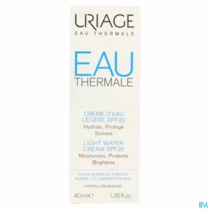 Uriage Thermaal Water Creme Licht Water Ip20 40ml