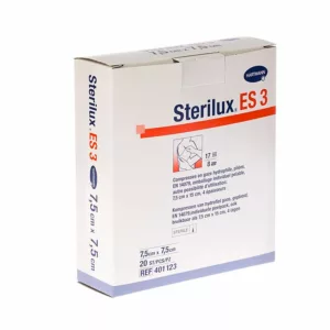 STERILUX ES3-7,5x7,5cm 8pl     20x1 p/s
