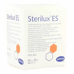 STERILUX ES 10x10cm 8l.nst.   100 p/s