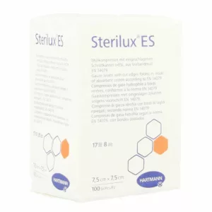 STERILUX ES 7,5x7,5cm 8l.nst. 100 p/s