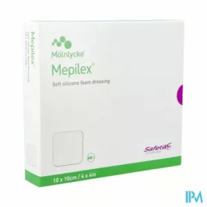 Mepilex Schuimverb Sil Abs Ster 10x10cm 5 294100