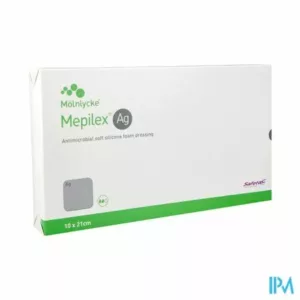 Mepilex Ag Verband Steriel 10,0x21,0cm 5 287221