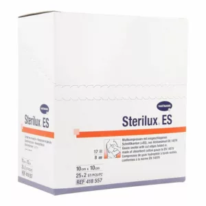 STERILUX ES 10x10cm 8l.st.    25x2 p/s