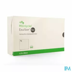 Exufiber Ag Gel.fibre Dressing Ster Wiek 4,5x20 10