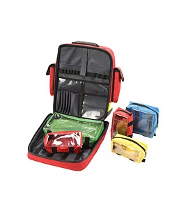 Heka eerste hulp rugtas rood leeg