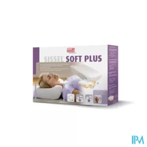 SISSEL® SOFT PLUS Visco-elastisch hoofdkussen + fluwelen overtrek - ivoorkleur